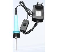 Cortador de poliestireno eléctrico de alambre caliente, 30 W, 15/20 cm, cortador eléctrico de espuma con soporte y mango aislado del calor, para arco de poliestireno, herramienta de grabado, arte DIY