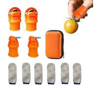 Cortador De Pulgar De Silicona | Herramientas Pequeñas de Jardinería en Silicona Anti-Corte,Herramientas De Jardín Cortador De Pulgar De Once Piezas - Para Exterior Cocina Jardín Vegetales Frutas Toma