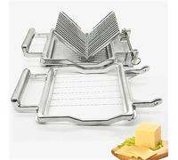 Cortador de queso con alambre, 6 cables de acero inoxidable para mantequilla, hígado de ganso y queso blando, herramienta de corte ajustable