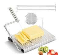 Cortador De Queso Con Cable De Acero Inoxidable Con 6, Herramienta De Corte Multifuncional De Alta Resistencia Para Queso En Bloque, Mantequilla, Salami, Cebolla Y Verduras, Gadget De Cocina Para Uso