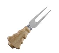 Cortador de queso - Cortador de carcutería | tenedor, rallador, cortador de mantequilla | Cuchillo de queso de acero inoxidable con mango de madera de goma | Mini esparcidor de pan, raspador