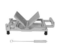 Cortador de queso manual de acero inoxidable, rebanadora de pan y tostadas de mano con base antideslizante, líneas de escala precisas para cortar de manera uniforme sándwiches de q (10 mm)