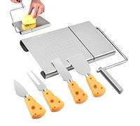 Cortador de queso metálico, Slicer de queso | Kit de queso preciso de acero inoxidable ajustable - Gadgets de cocina rápida y fácilmente pesados para Acción de Gracias, Navidad