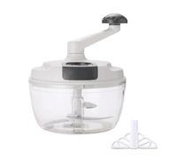 Cortador de - rallada, 18,5 cm Cortador de verduras manualmente - máquina de cocina de manivela hecha a mano para picar verduras, frutas y nueces, compacto, extraíble, lavavajillas -