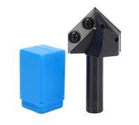 Cortador de ranuras tipo V, broca de grabado de ranurado de 90 grados, inserto de carburo de tungsteno, broca enrutadora de Spoilboard 1/2x38,6x75Lx2T