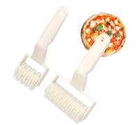 Cortador de repostería, 2 piezas para galletas, pan, pizza, Docker ABS, rodillo de masa para cocina casera con mango ergonómico, herramientas para hornear para carne Wellington,