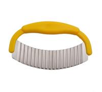 Cortador de repostería de acero inoxidable con escala de medición, raspador de masa y picador para hornear, pizza, pan, amarillo, 19,5 x 11,8 cm (amarillo)