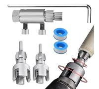 Cortador de roscas de tubo para taladro eléctrico | Herramientas de acero de alto carbono | Juego de herramientas para uso privado y comercial, baño, personal especializado, técnico y hogar