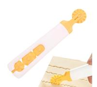Cortador de rueda para corteza de pastel,Rueda cortadora de corteza,Cortador de enrollable para raviolis 4 en 1 - Herramienta de rueda divisora de pastelería de cocina para pasta, pan, galletas y fi