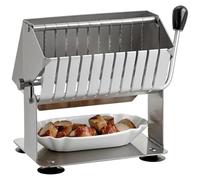 Cortador de salchichas de acero inoxidable, cortador de cocina prémium para carne, queso y salami, con diseño de guillotina