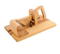 Cortador de salchichas para salchichas, cortadora de salchichas, cortadora de jamón, acero inoxidable y madera, herramienta manual para restaurantes, tiendas de postres y así sucesivamente