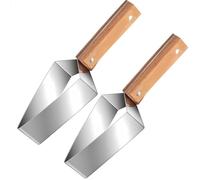 Cortador de sandía de acero inoxidable, herramienta de corte de sandía, multifunción, herramienta de corte de frutas y melón, cuchillo de corte rápido para ensaladas de verano (2 piezas)