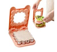 Cortador de sándwiches y máquina selladora - Sello para panificadora, construcción de plástico duradero, filo afilado, diseño fácil de limpiar, cortador de sándwiches y galletas para Schulesse