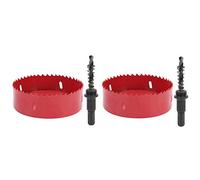 Cortador de sierra de agujeros bimetales Juego profesional de grado M42 TOJADO DE ACERADO DE ALTA VELOCIDAD PARA PANELES DE MADERA Hojas de hierro de aluminio acrílico 2 juegos de (90 mm)
