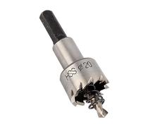 Cortador de sierra perforadora de acero inoxidable resistente para proyectos de corte de metal, ideal para bricolaje, 20 mm