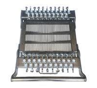 Cortador de sushi de acero inoxidable, cortador manual de verduras con 10 opciones de grosor para cortes precisos de jamón, tofu, carne de almuerzo y frutas, máquina de jabón y cortador de alambre