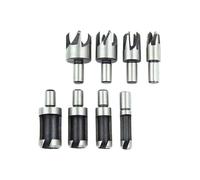 Cortador de tapón madera, brocas corte, agujero for hacer pasadores espiga, 5/8 ", 1/2", 3/8, 1/4", 6mm, 10mm, 13mm, 16mm(8Pieces full set)