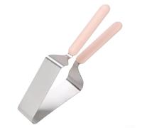 Cortador de tartas de acero inoxidable con rodajas ajustables y asas ergonómicas, doble propósito para cortar y servir pasteles y tortas sin esfuerzo (un juego)