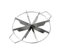 Cortador de tartas de acero inoxidable | Utensilios de cocina antiadherentes, herramienta de corte de queso y pizza con bordes laterales para , reuniones