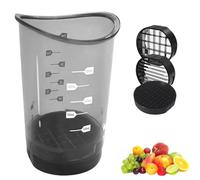 Cortador de tazas, 2025 mejorado Fruit Slicing Cup with Removable Blade & Push Plate, Easy Clean Egg, Grape, Strawberry, Banana Cutter Kitchen Gadget (1)