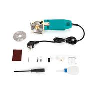 Cortador de tela eléctrico, 170 W, mini cortador de tela eléctrico, hoja de 70 mm, ideal para papel textil y piel con cuchilla de repuesto