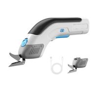 Cortador de tela eléctrico portátil con motor de alta velocidad con cabezal de corte de acero de tungsteno, batería de litio recargable, multifuncional para tela, cuero, alfombras, más