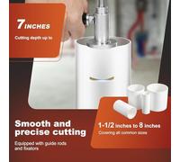 Cortador de Tuberías Interno | Kit De Cortatubos PVC Interior Ajustable,Máquina de Corte Robusta para Mangueras y Tubos de Madera Mármol Vidrio