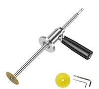 Cortador de tubo interior para tubo de PVC, cortador de tubo interior con mango, profundidad de corte ajustable para tubos de PVC de 3,8 cm a 20,3 cm, herramienta de fontanería de acero inoxidable de