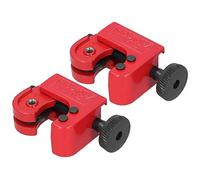 Cortador de tubos de 2 piezas Mini cobre Aluminio Hierro Tubo de metal Cortador de rodajas Rojo 3 16 mm CT 127A para instalación de plomería Equipos de refrigeración