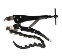 Cortador de tubos de hierro fundido genérico - corte de tubos de kisausto, corte de escape Pinza de mango de bloqueo de acero de aleación portátil, cadena de corte de tubos, tabla de cortar de cadena