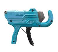 Cortador de tubos de PVC, operación con una mano, cortador de tubos de trinquete resistente tipo pistola con mango ergonómico, seguro y eficiente para cortar mangueras de plástico PEX, PVC, PP-R