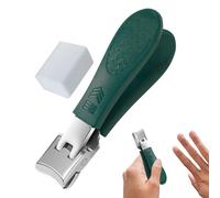 Cortador de uñas antideslizante, cortaúñas antideslizante antisalpicaduras - Cortador de uñas de punta preciso y recortador de uñas de gran apertura que ahorra mano de obra para hombres, mujeres
