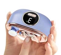 Cortador de uñas automático - Sastre de seguridad de doble hoja,con almacenamiento recortadores de uñas pantalla de 3 velocidades, cortaúñas para dedos eléctricos para personas mayores | para hombres