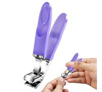 Cortador de uñas, Clipper de uñas en ángulo | Juego de uñas de de servicio pesado - Herramientas de cuidado personal antiesprash antisplash, clip de uñas de los pies para aseo de viajes