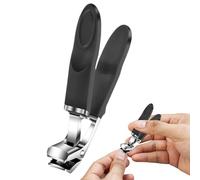 Cortador de uñas, Clipper de uñas en ángulo | Pesados de viaje de los corta de uñas de viaje | Herramientas de cuidado personal antiesprash antisplash, clip de uñas de los pies para aseo de viajes