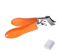 Cortador de uñas de acero inoxidable para pedicura, herramienta de manicura con punta inclinada, cortador de cutículas, cortador antisalpicaduras, cortaúñas de acero inoxidable