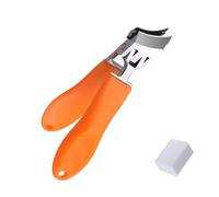 Cortador de uñas de acero inoxidable para pedicura, herramienta de manicura, punta inclinada, cortador de cutículas, cortador de uñas antisalpicaduras, recortador de uñas