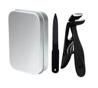 Cortador de uñas de apertura de mandíbula ancha, cortador de uñas de cabeza angulada, cortador de uñas de acero inoxidable para personas mayores