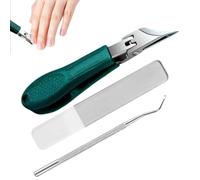 Cortador de uñas de dedo Pinza ergonómica de mandíbula ancha con colector