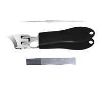 Cortador de uñas de pie resistente, cortaúñas en ángulo autocolectable | recortador de mandíbula ancha inclinada, tijeras de uñas multifuncionales con diseño autocolectable, herramienta de manicura