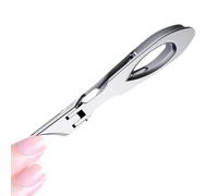 Cortador de uñas de pie - Tijeras de uñas biseladas para dedos y pies, manicura pedicura, herramienta pedicura con apertura ancha y toma antideslizante para viajes en baño