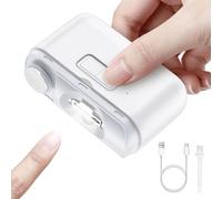 Cortador de uñas eléctrico 2 en 1 cortaúñas y lima de uñas eléctrica con luz LED, corte de uñas de dos velocidades, cortaúñas automático para bebés/adultos/ancianos