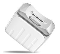 Cortador de uñas eléctrico automático, 2 en 1 cortaúñas automático y amoladora de pulido, cortadora de uñas automática, Uñas eléctricas de 2 velocidades con luz LED (blanco B)