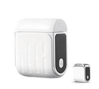 Cortador de uñas eléctrico, corte automático 3 en 1 + almacenamiento de residuos de uñas, restos de uñas con luz, cortaúñas inalámbrico de 3 velocidades para niños, adultos y personas mayores (blanco)