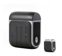 Cortador de uñas eléctrico, corte automático 3 en 1 + almacenamiento de residuos de uñas, restos de uñas con luz, cortaúñas inalámbrico de 3 velocidades para niños, adultos y personas mayores (negro)