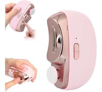 Cortador de uñas eléctrico, lijado automático de uñas, diseño curvado inalámbrico, sin ruidos, operación de un solo toque, lima de uñas portátil para niños, ancianos y adultos
