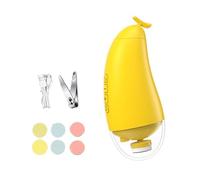 Cortador de uñas eléctrico para bebés con 6 cabezales de molienda y 2 velocidades, cortador automático de uñas para adultos, personas mayores, cortaúñas para bebés, cortador de uñas eléctrico