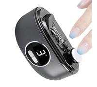 Cortador de uñas eléctrico para personas mayores, corte doble seguridad, con almacenamiento de recortes, pantalla de 3 velocidades, cortauñas eléctrico para adultos, para el cuidado de las uñas en