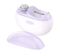 Cortador de uñas eléctrico portátil de 3.4 pulgadas, cortaúñas ergonómico de metal PP, pulidor automático seguro | Herramienta de precisión de calidad de salón de belleza para hombres, personas