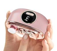 Cortador de uñas eléctrico | Pulidor de seguridad de doble hoja,Con almacenamiento recortadores de uñas pantalla de 3 velocidades, cortaúñas eléctrico para personas mayores,para hombres en casa viaje